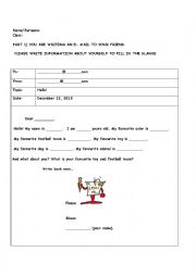 English Worksheet: desciribing yourself, prepositions,birthday, months,seasons