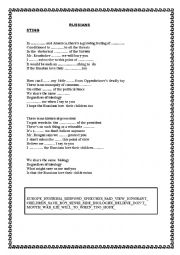 English Worksheet: STING, RUSSIAN, LISTENING