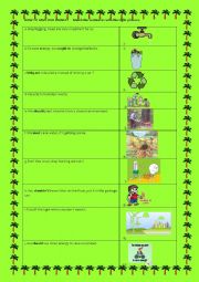 English Worksheet: Save the earth