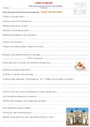 English Worksheet: British homes 