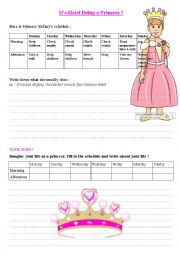 English Worksheet: writing about habits