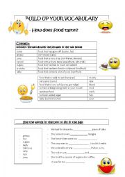 English Worksheet: food