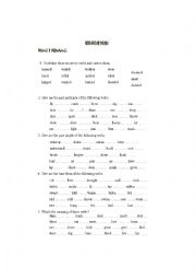 English Worksheet: Quiz Irregular Verbs