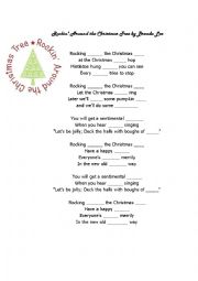 English Worksheet: Home Alone 1 - Rocking Around the Christmas (fill in the blanks)