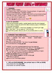 English Worksheet: present perfect simple or continuous :lesson