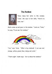 English Worksheet: The Rainbow