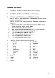 English Worksheet: Adjectives vs. adverbs