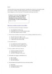English Worksheet: Interview with Lars Ulrich