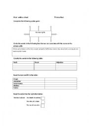 English Worksheet: Reading comprehension