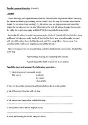 English Worksheet: end-of-term test N3-8th formers tunisian schools