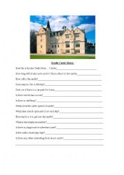 English Worksheet: Castles in North East Scotland