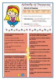 English Worksheet: Adverbs of frequency