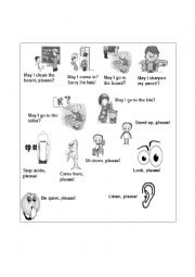 English Worksheet: Classroom Language