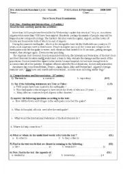 English Worksheet: exam