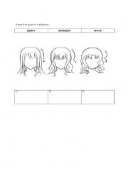 English Worksheet: Hair style