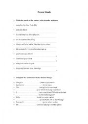 English Worksheet: Present Simple Tense