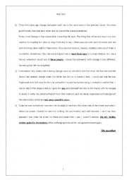 English Worksheet: end of term test N 1