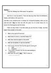 English Worksheet: Revision Sheets depend on reading passages