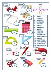 English Worksheet: Stationary