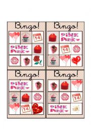 English Worksheet: Valentines Day Bingo 6