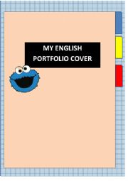 English Worksheet: portfolio cover