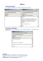 English Worksheet: Emails