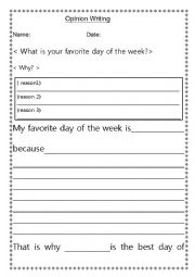 opinion writing What is your favorite season? and why?