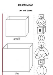 English Worksheet: small or big?