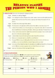 English Worksheet: Relative Clauses_Part 4-Dialogue and Writing