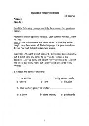 English Worksheet: holiday