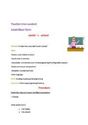 English Worksheet: English school
