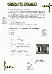 English Worksheet: Sherlock Holmes - part 1