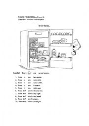 English Worksheet: There is/ There are