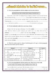 English Worksheet: Remedial Tasks part 2