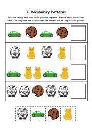 Letter C Vocabulary Patterns