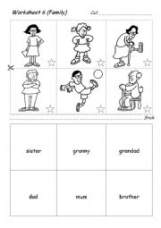 English Worksheet: Family worksheet