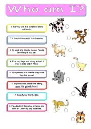 English Worksheet: Descriptions