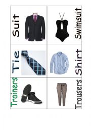 English Worksheet: clothes