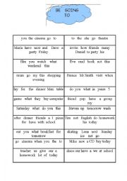 English Worksheet: be going to + Present Continuous for future