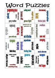 Colour Idioms Puzzle