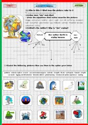 English Worksheet: POLLUTION- WHY IS MOTHER EARTH CRYING?