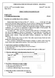 English Worksheet: exam