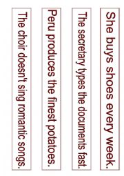 English Worksheet: SENTENCE CARDS - PRESENT PASSIVE VOICE