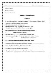 English Worksheet: rabbit proof fence