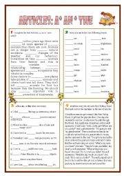 English Worksheet: Articles