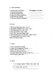 English Worksheet: Prepositions of Time and Present Simple