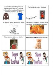 English Worksheet: Tongue Twister Cards part 6[final one]