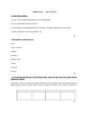 English Worksheet: British and American civilisation test
