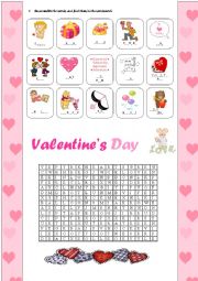 English Worksheet: Valentines Day