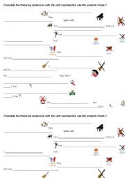English Worksheet: Present simple exercice